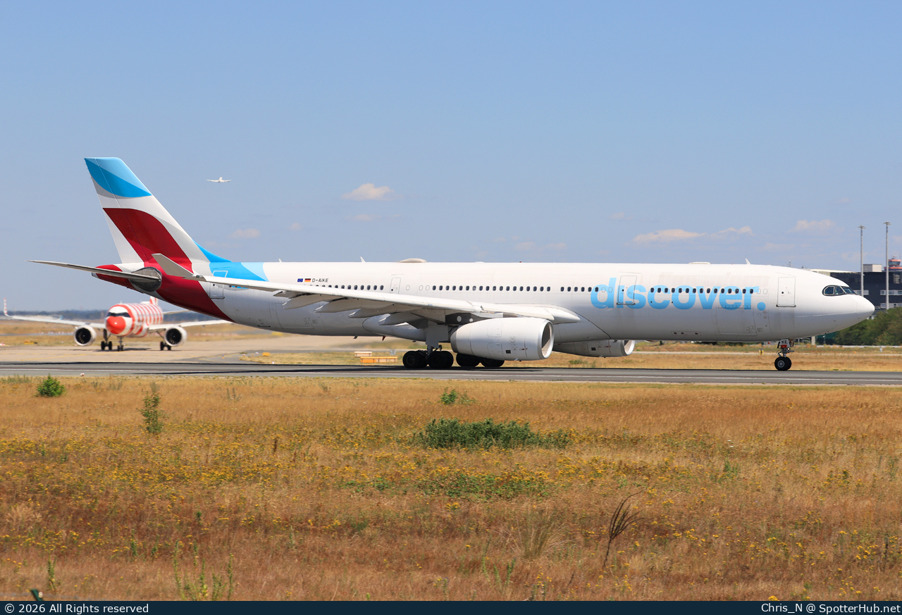 Photo of D-AIKE - Airbus A330-343 operated by Discover Airlines