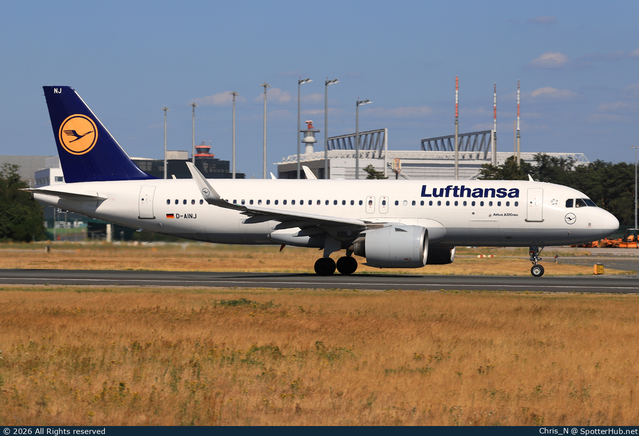 Photo of D-AINJ - Airbus A320-271N operated by Lufthansa