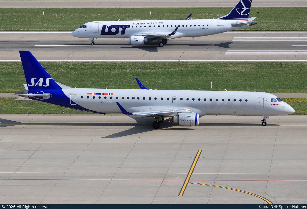 Photo of SE-RSU - Embraer ERJ-195LR operated by SAS Link
