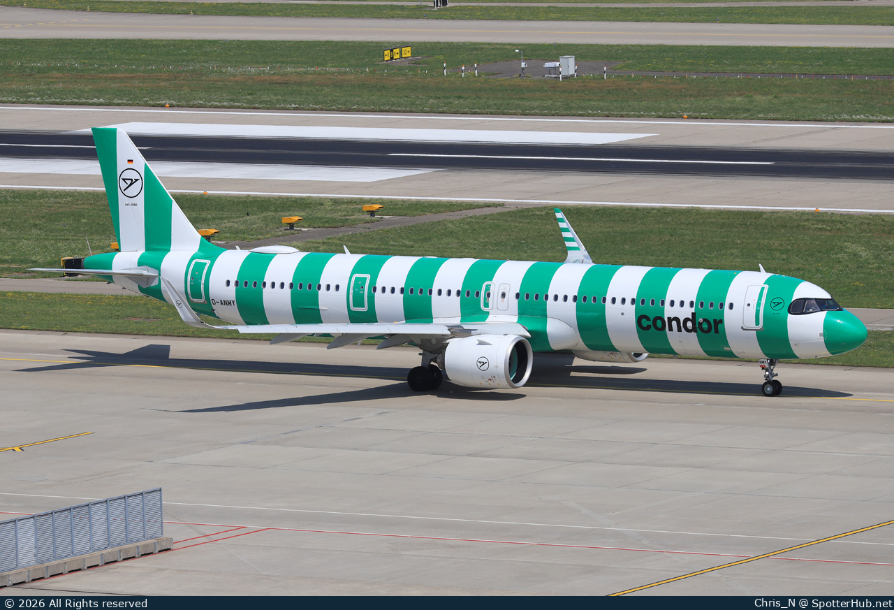 Photo of D-ANMY - Airbus A321-271NX operated by Condor