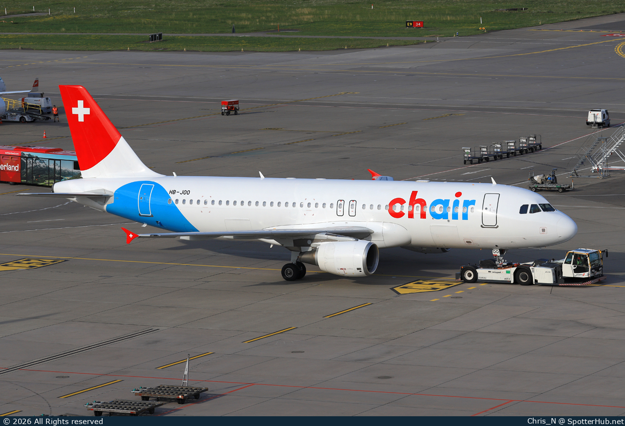 Photo of HB-JOO - Airbus A320-214 operated by Chair Airlines