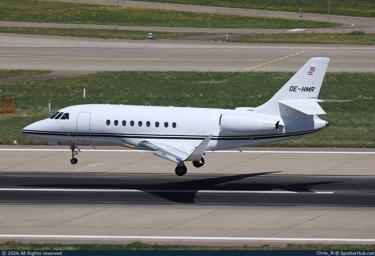 Photo of OE-HMR - Dassault Falcon 2000LX operated by MHS Aviation