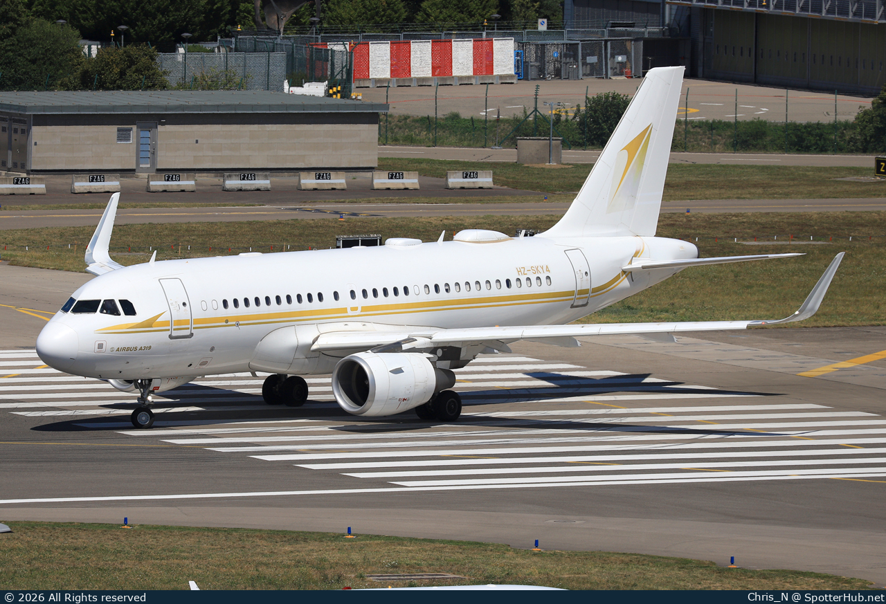 Photo of HZ-SKY4 - Airbus A319-115(CJ) operated by Alpha Star Aviation Services
