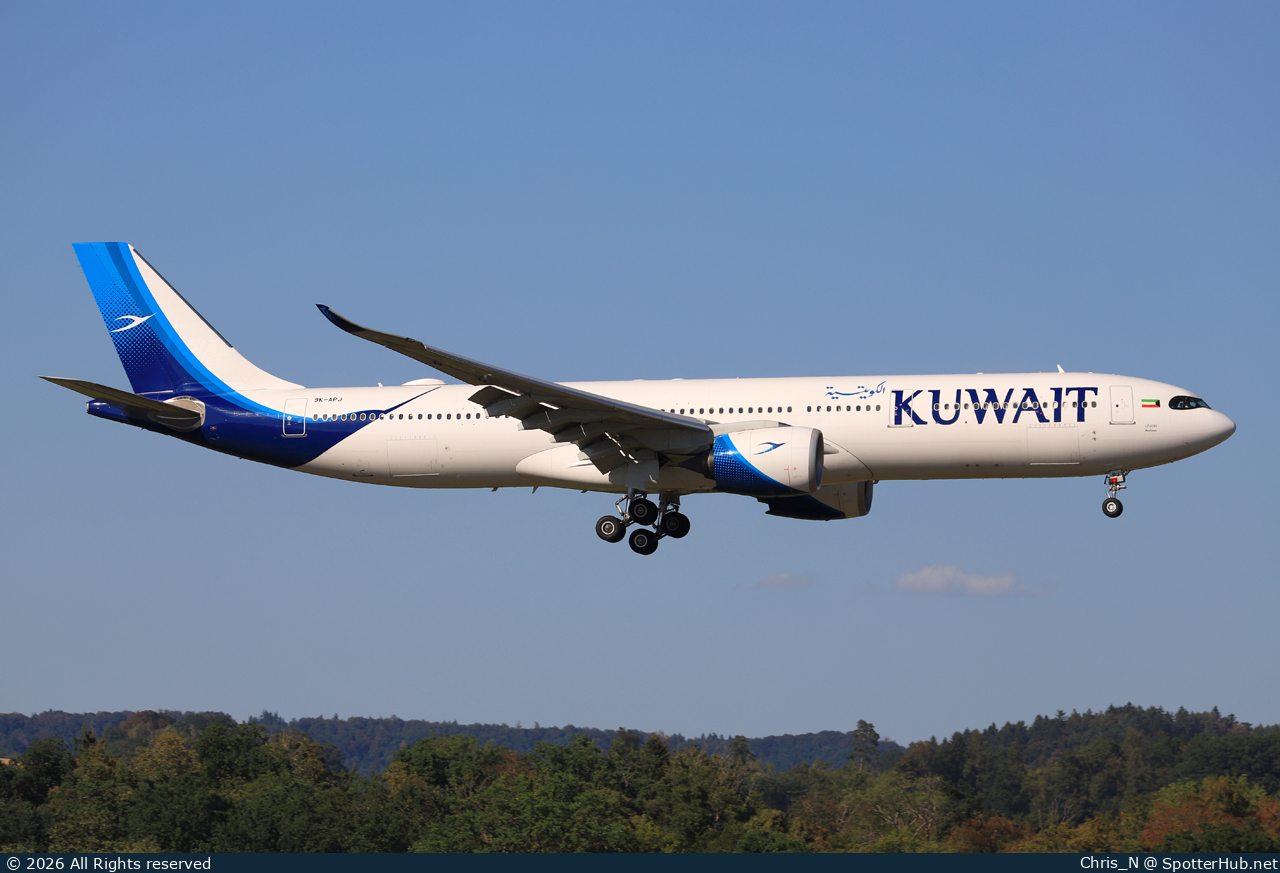Photo of 9K-APJ - Airbus A330-941 operated by Kuwait Airways