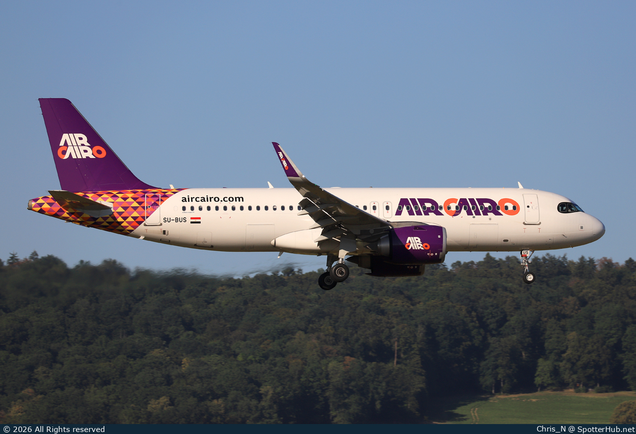 Photo of SU-BUS - Airbus A320-251N operated by Air Cairo