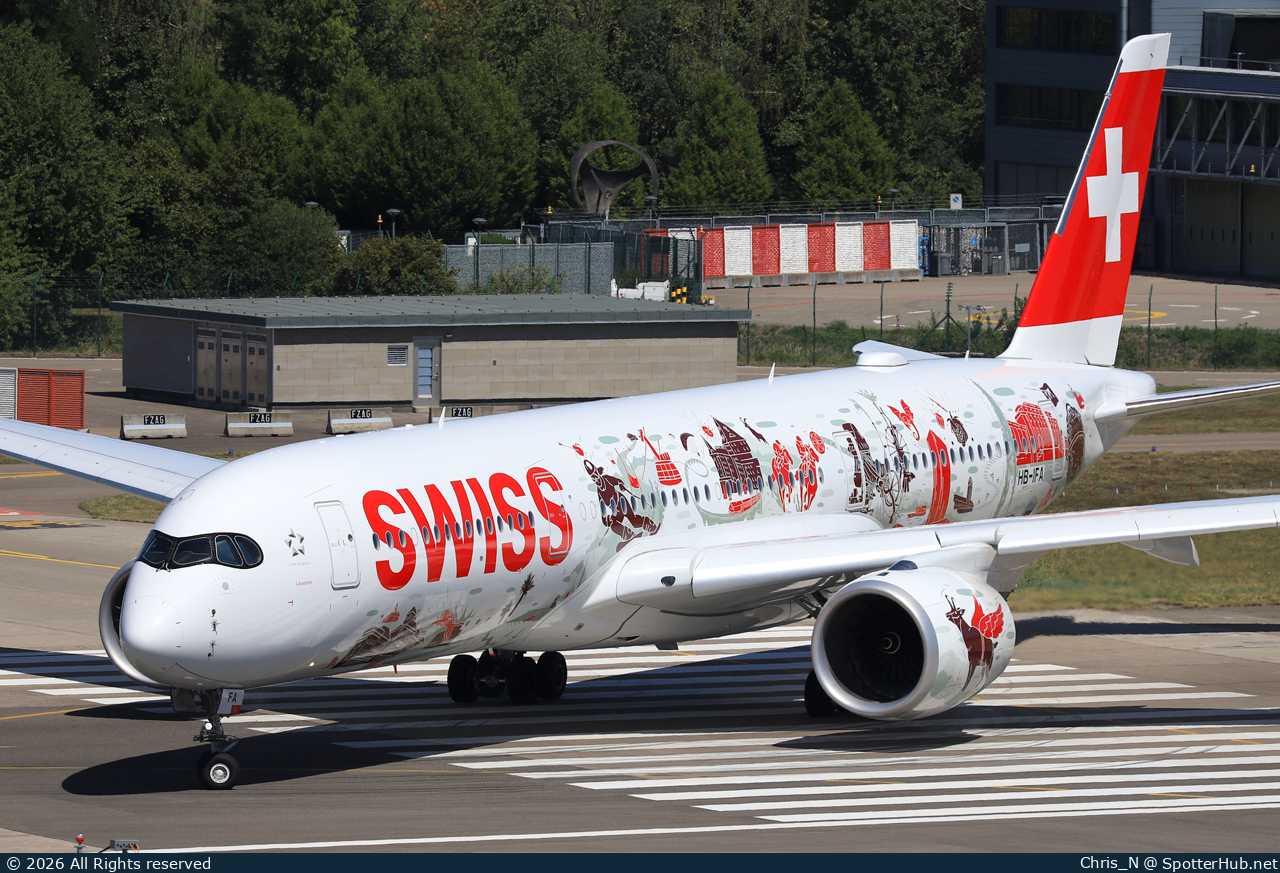 Photo of HB-IFA - Airbus A350-941 operated by Swiss International Air Lines