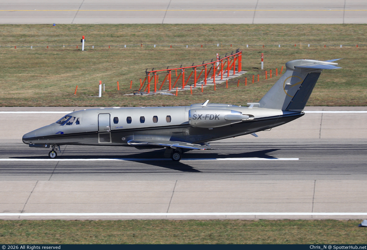 Photo of SX-FDK - Cessna 650 Citation III operated by Life Line Aviation