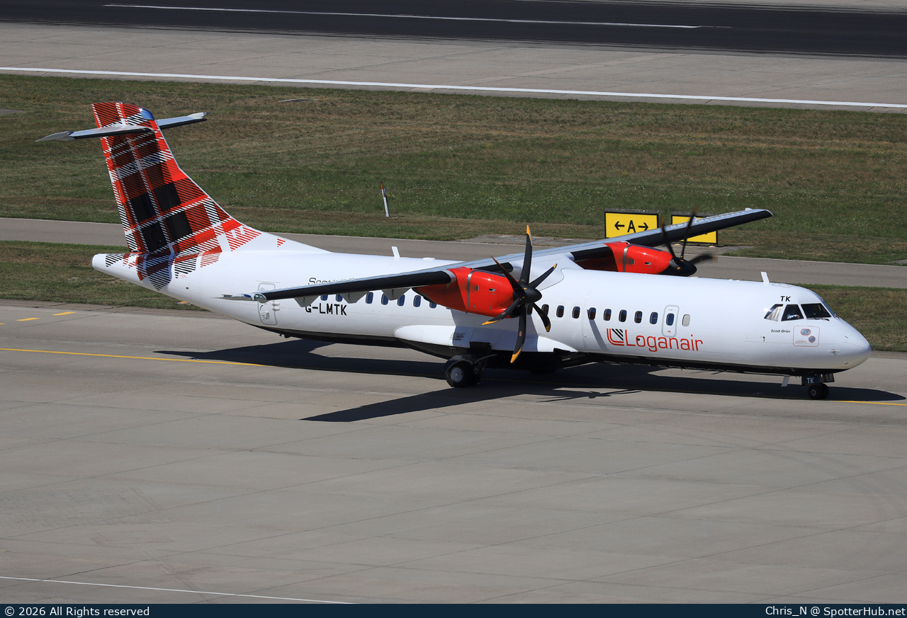 Photo of G-LMTK - ATR 72-600 operated by Loganair