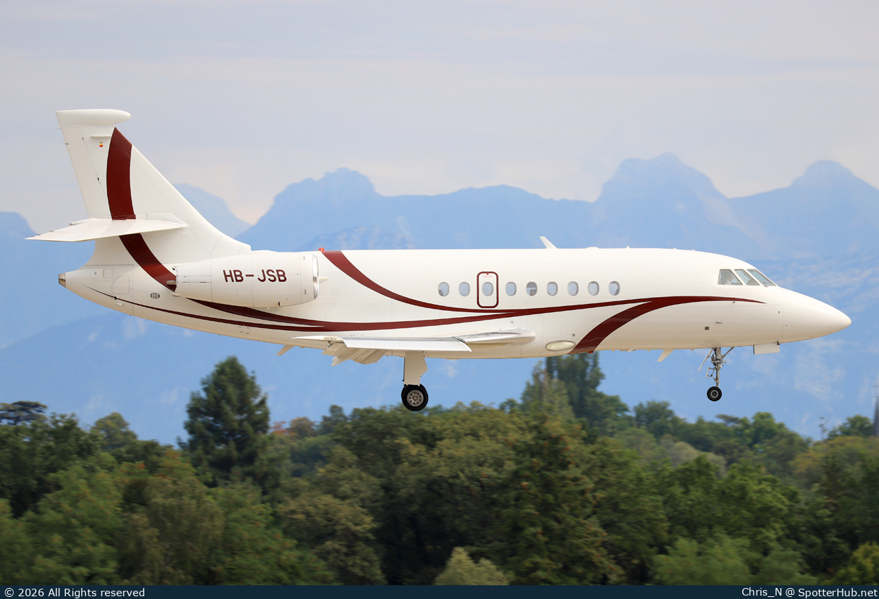 Photo of HB-JSB - Dassault Falcon 2000 operated by PrivatAir