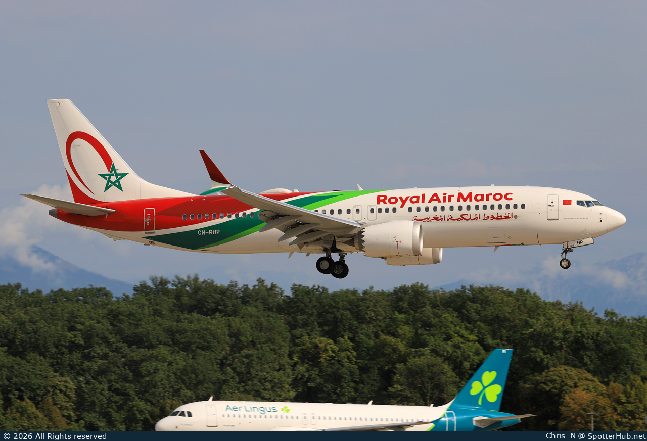 Photo of CN-RHP - Boeing 737 MAX 8 operated by Royal Air Maroc