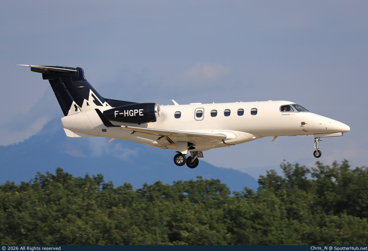 Photo of F-HGPE - Embraer Phenom 300E operated by Pan Européenne Air Service