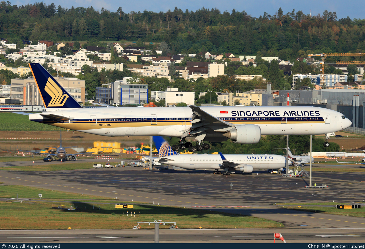 Photo of 9V-SWG - Boeing 777-312(ER) operated by Singapore Airlines