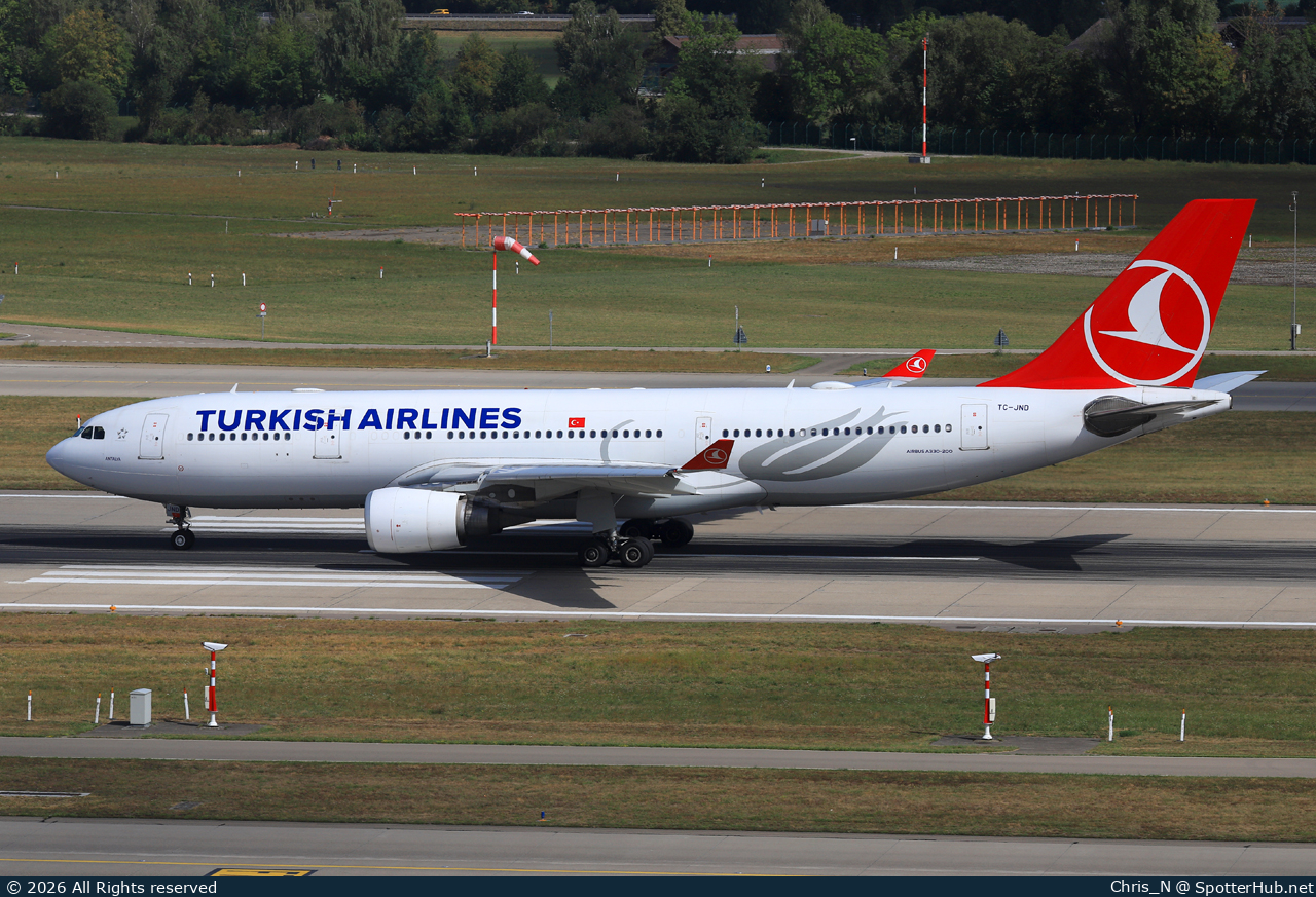 Photo of TC-JND - Airbus A330-203 operated by Turkish Airlines