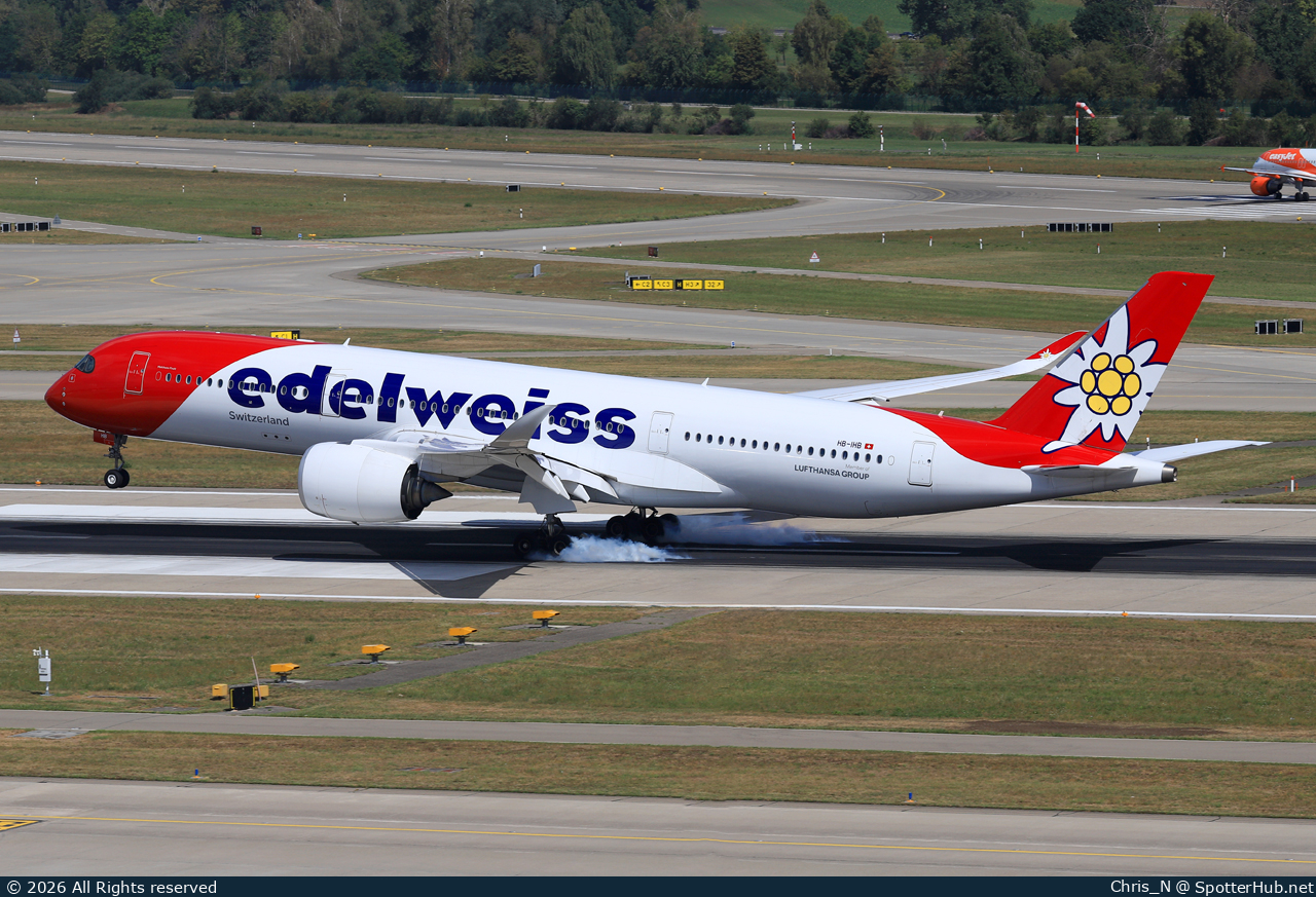 Photo of HB-IHB - Airbus A350-941 operated by Edelweiss Air