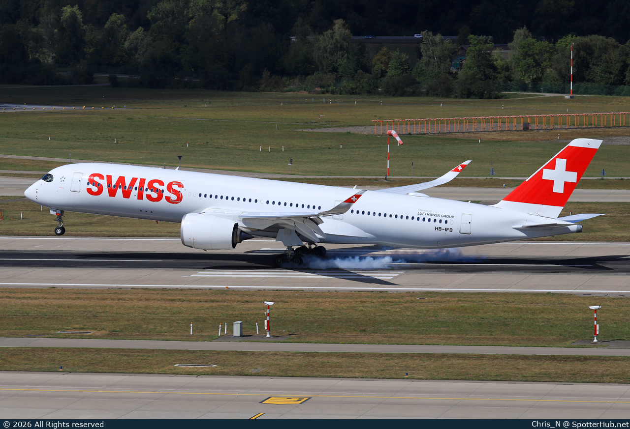 Photo of HB-IFB - Airbus A350-941 operated by Swiss International Air Lines