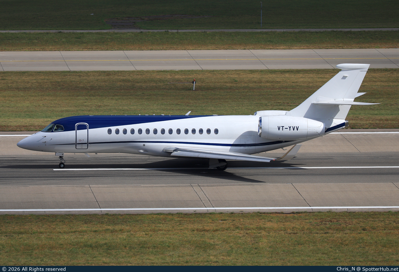Photo of VT-YVV - Dassault Falcon 6X operated by Air Charter Services