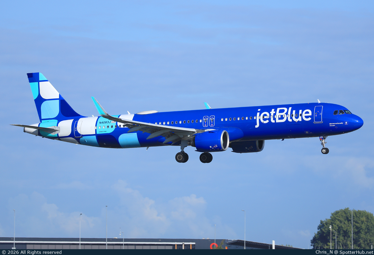 Photo of N4083J - Airbus A321-271NX operated by jetBlue Airways