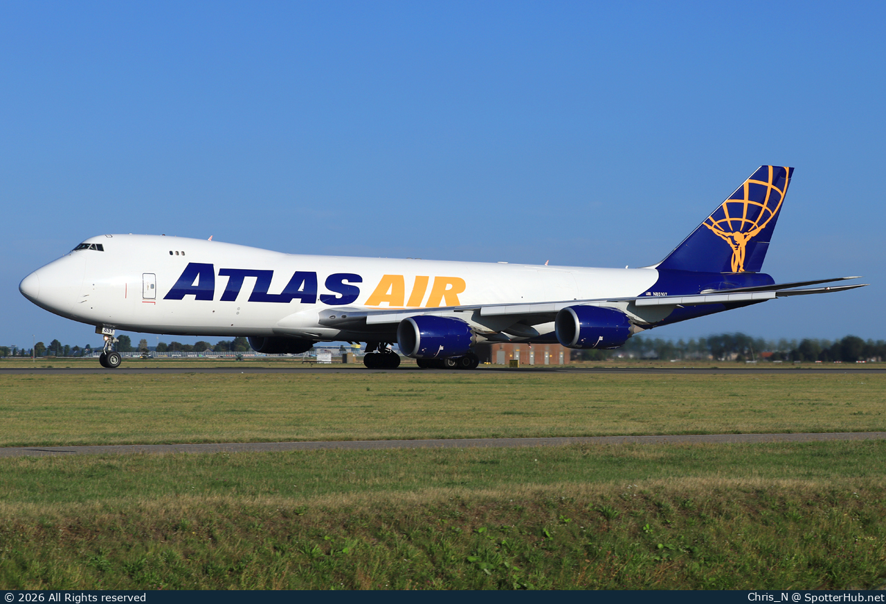 Photo of N851GT - Boeing 747-87UF operated by Atlas Air