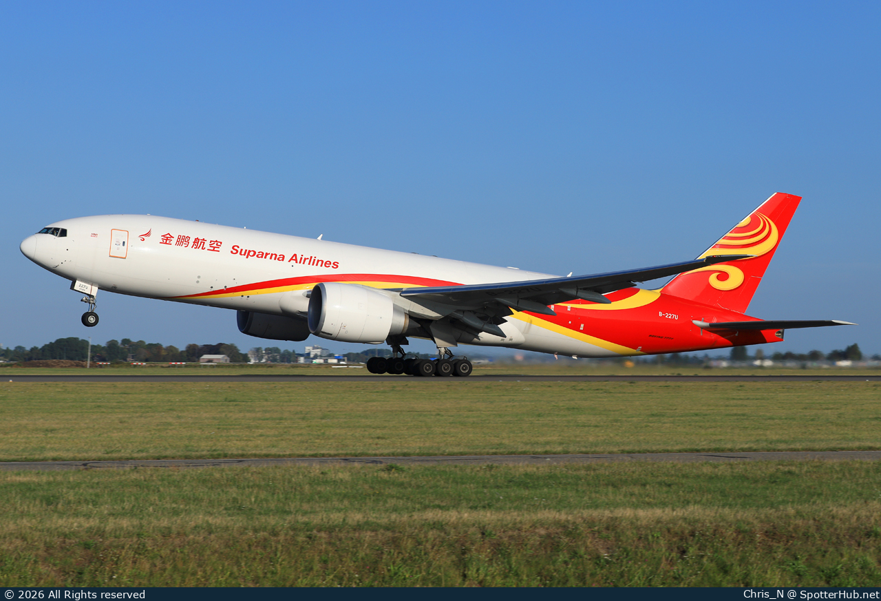 Photo of B-227U - Boeing 777-F operated by Suparna Airlines