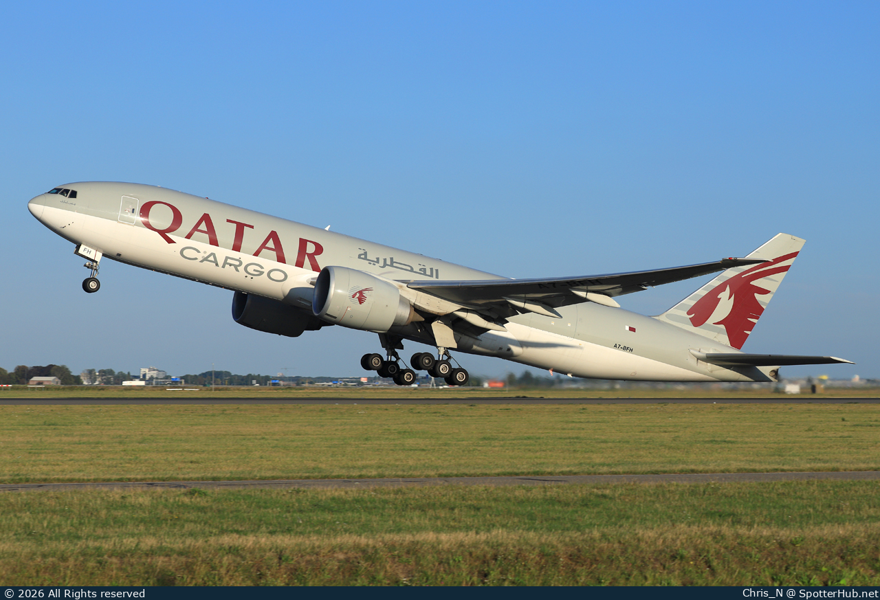 Photo of A7-BFH - Boeing 777-FDZ operated by Qatar Airways Cargo