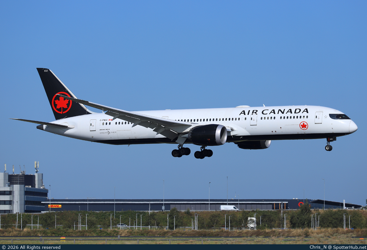 Photo of C-FNOG - Boeing 787-9 Dreamliner operated by Air Canada