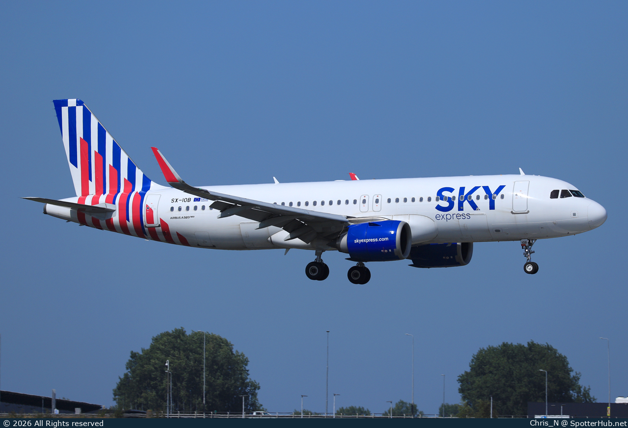 Photo of SX-IOB - Airbus A320-251N operated by Sky Express