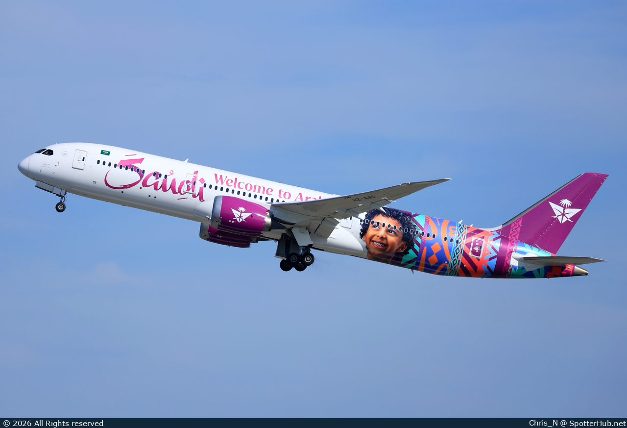 Photo of HZ-ARF - Boeing 787-9 Dreamliner operated by Saudia