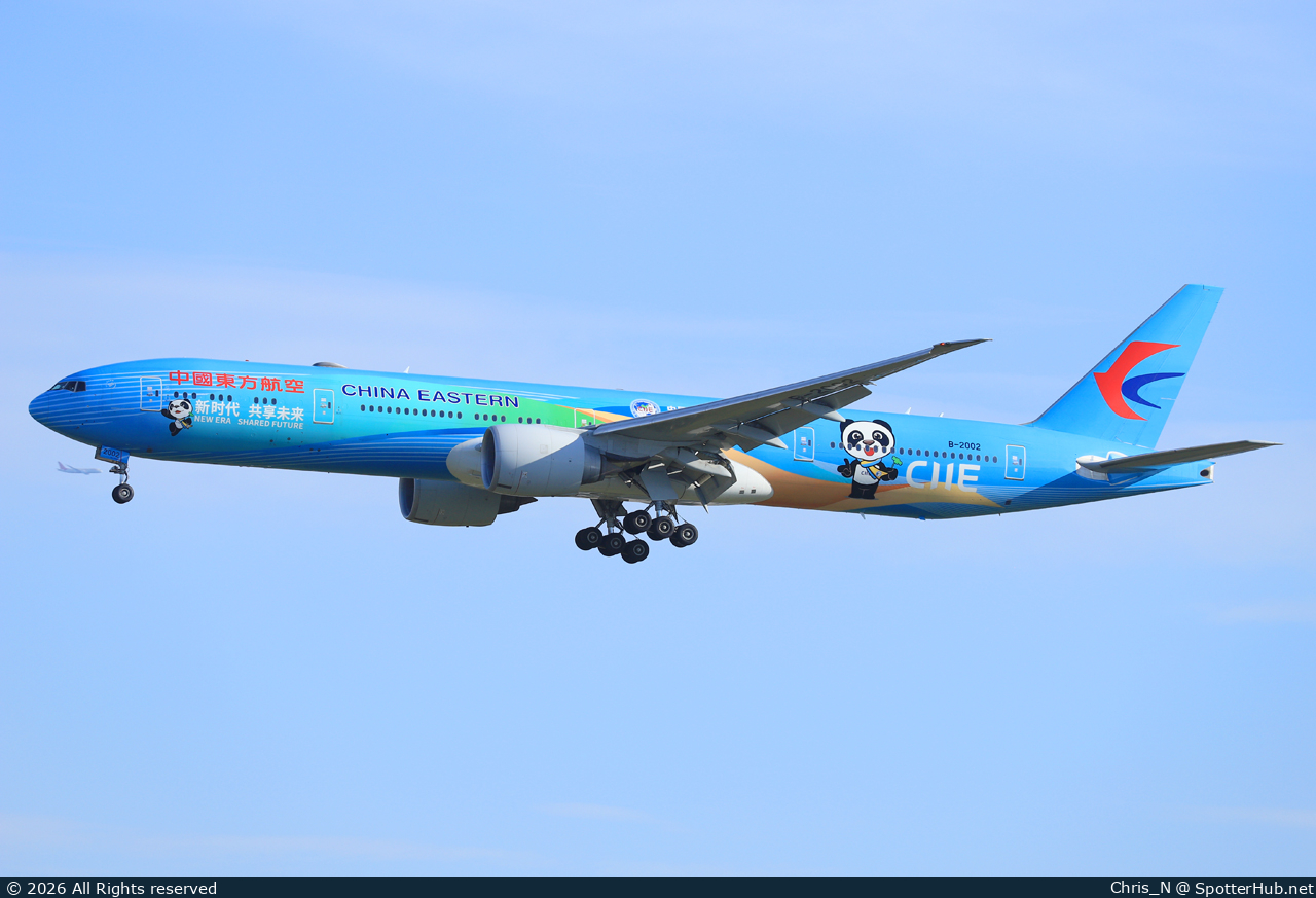 Photo of B-2002 - Boeing 777-39P(ER) operated by China Eastern Airlines