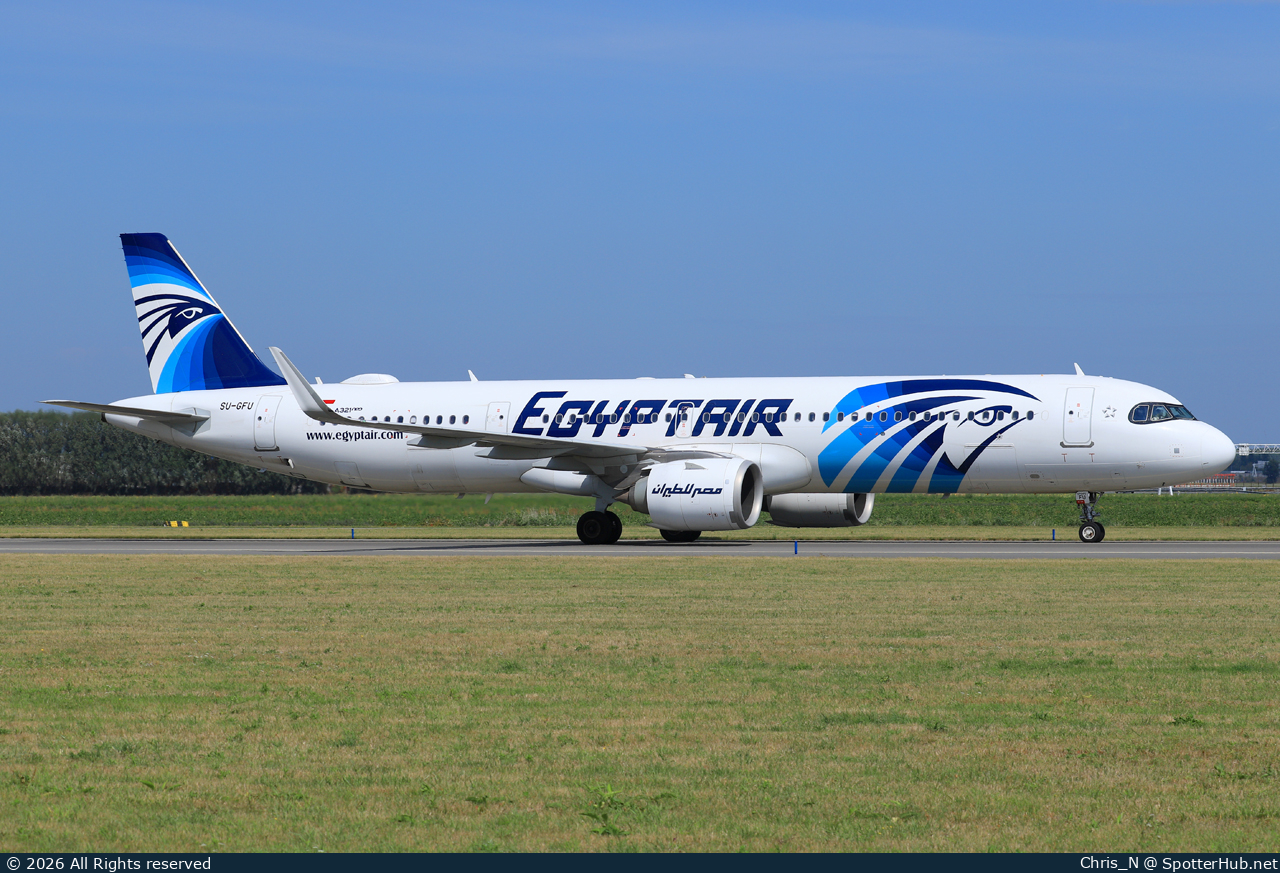 Photo of SU-GFU - Airbus A321-251NX operated by Egyptair
