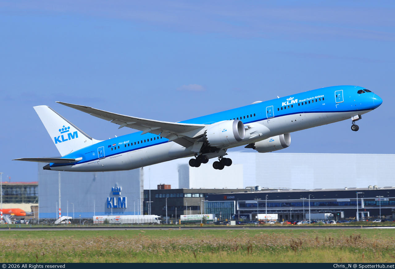 Photo of PH-BHF - Boeing 787-9 Dreamliner operated by KLM Royal Dutch Airlines