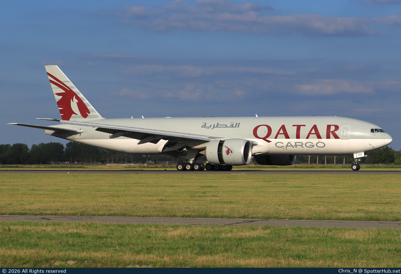 Photo of A7-BFF - Boeing 777-FDZ operated by Qatar Airways Cargo