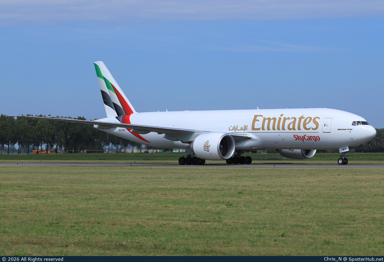 Photo of A6-EWP - Boeing 777-F operated by Emirates SkyCargo