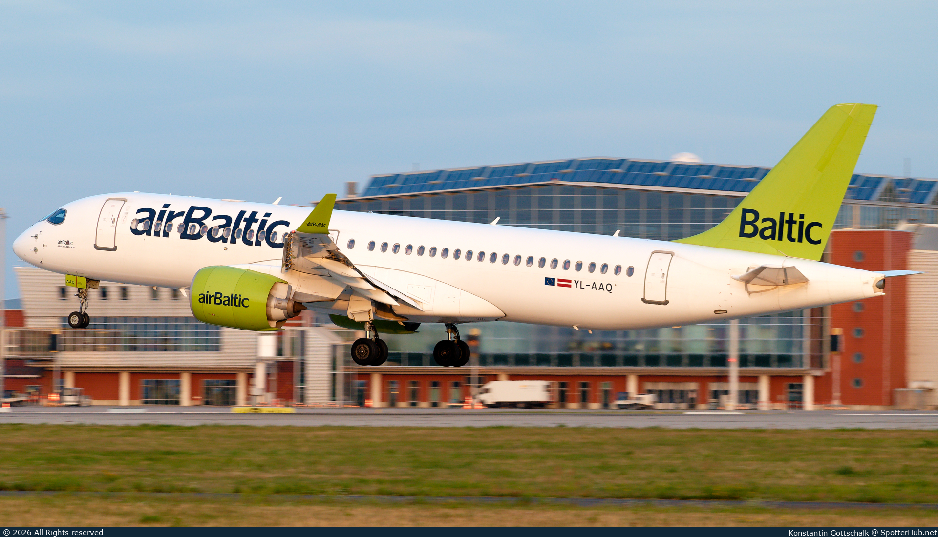 Photo of YL-AAQ - Airbus A220-300 operated by airBaltic