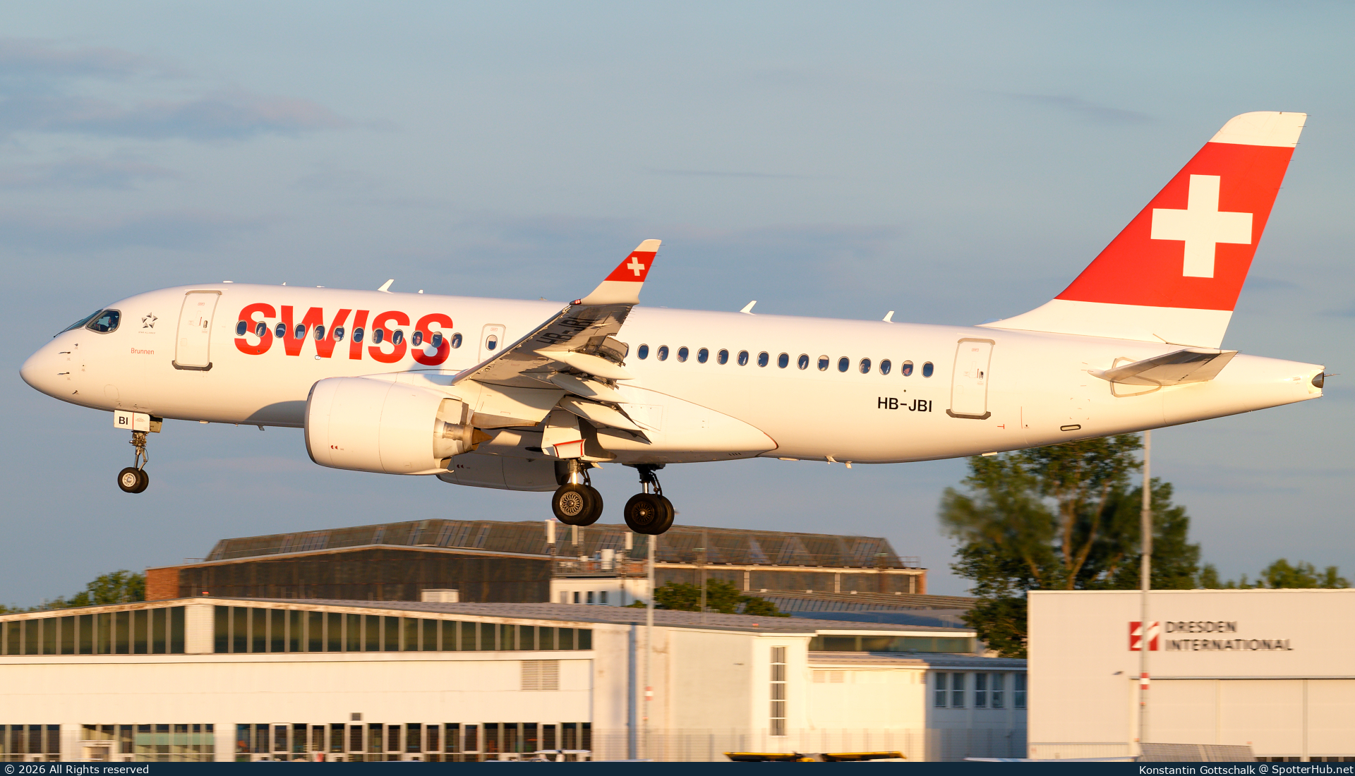 Photo of HB-JBI - Airbus A220-100 operated by Swiss International Air Lines
