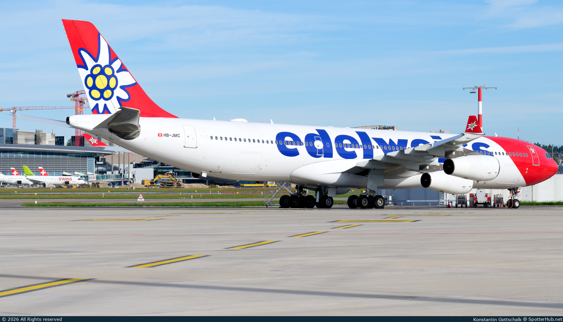Photo of HB-JMC - Airbus A340-313 operated by Edelweiss Air