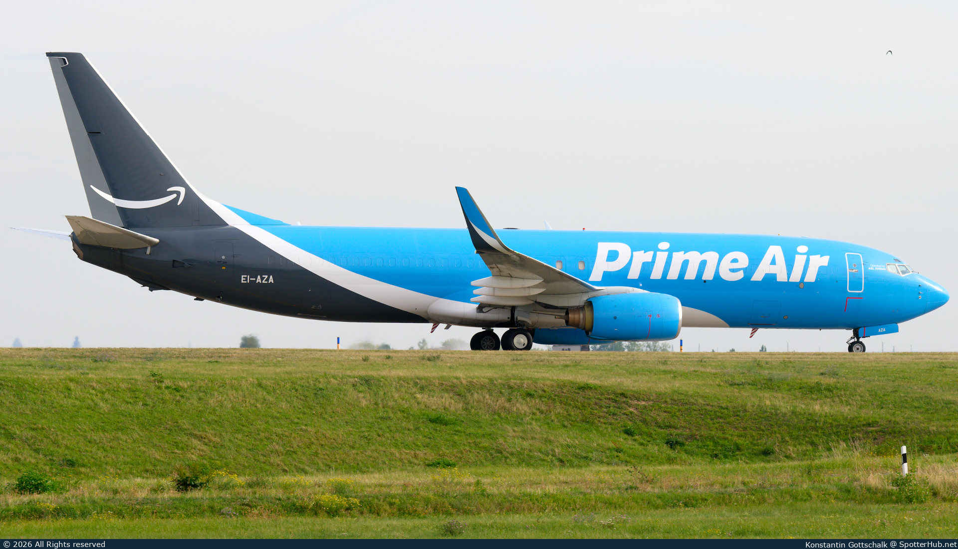 Photo of EI-AZA - Boeing 737-86N(SF) operated by Amazon Prime Air (opb ASL Airlines Ireland)