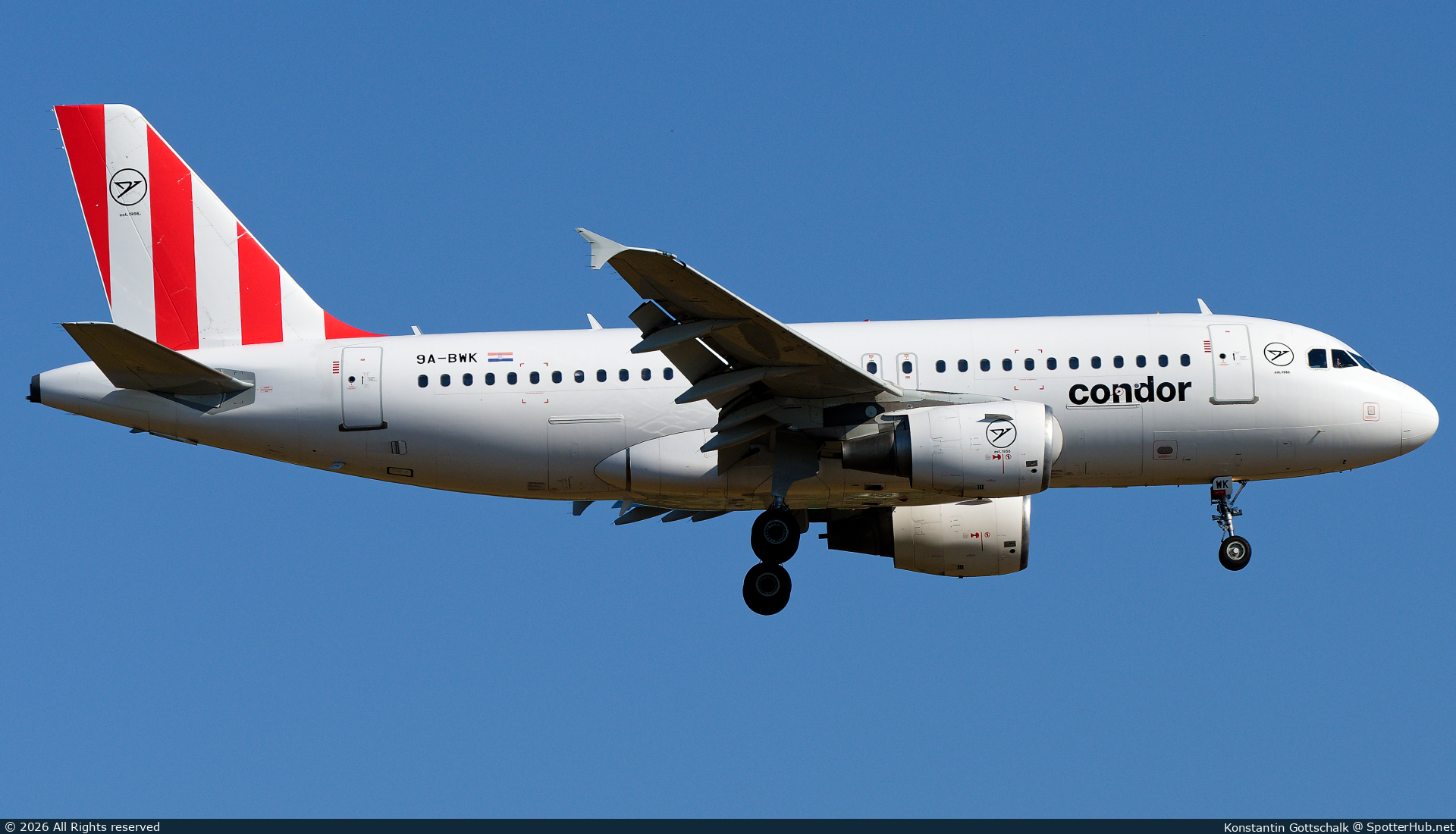 Photo of 9A-BWK - Airbus A319-112 operated by Condor (opb Fly Air41 Airways)