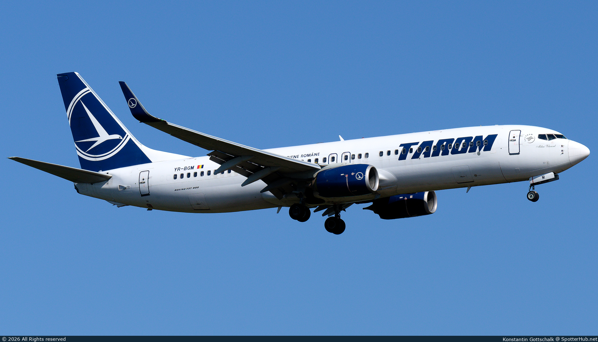 Photo of YR-BGM - Boeing 737-8H6 operated by Tarom - Romanian Air Transport