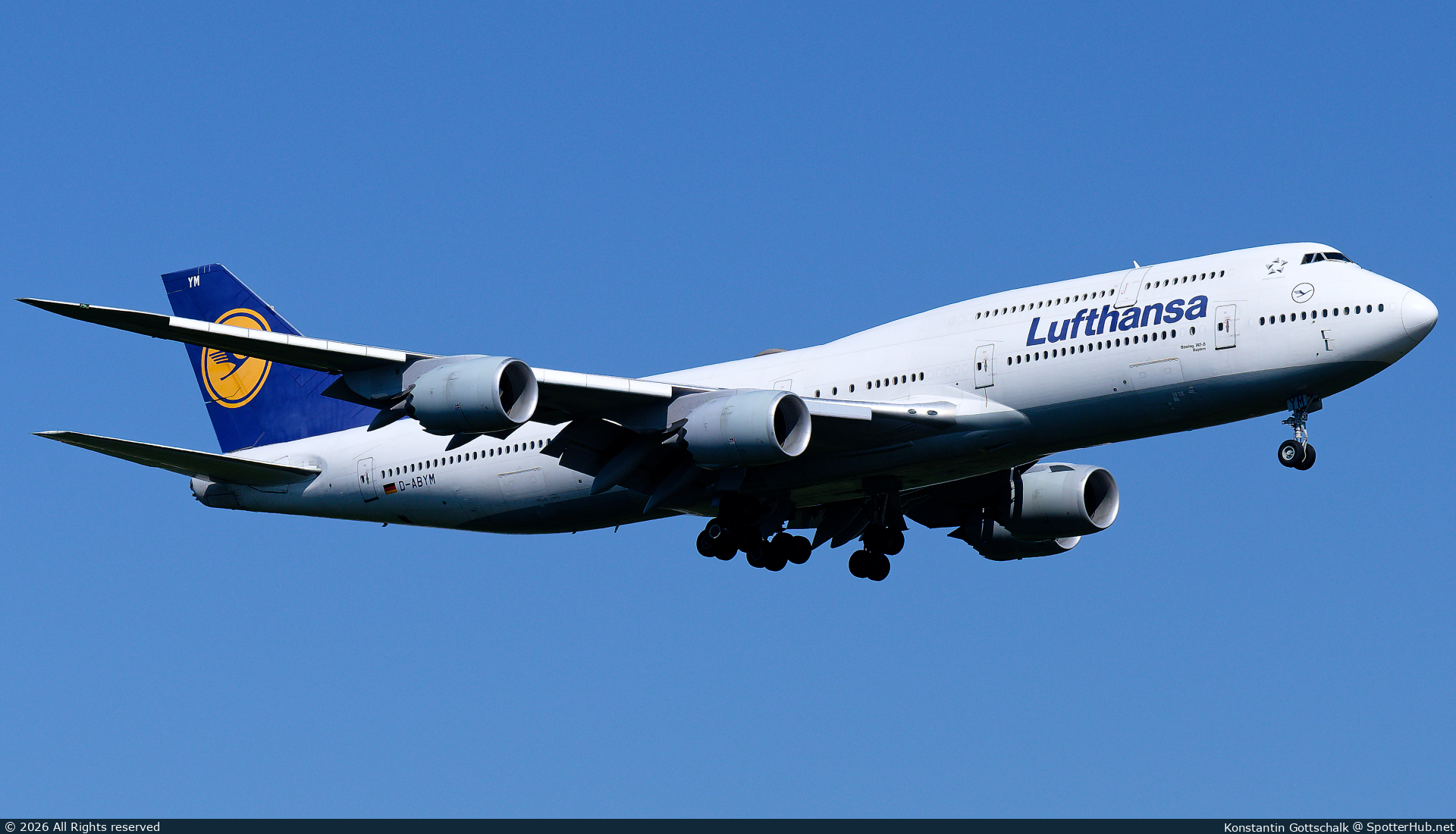 Photo of D-ABYM - Boeing 747-830 operated by Lufthansa