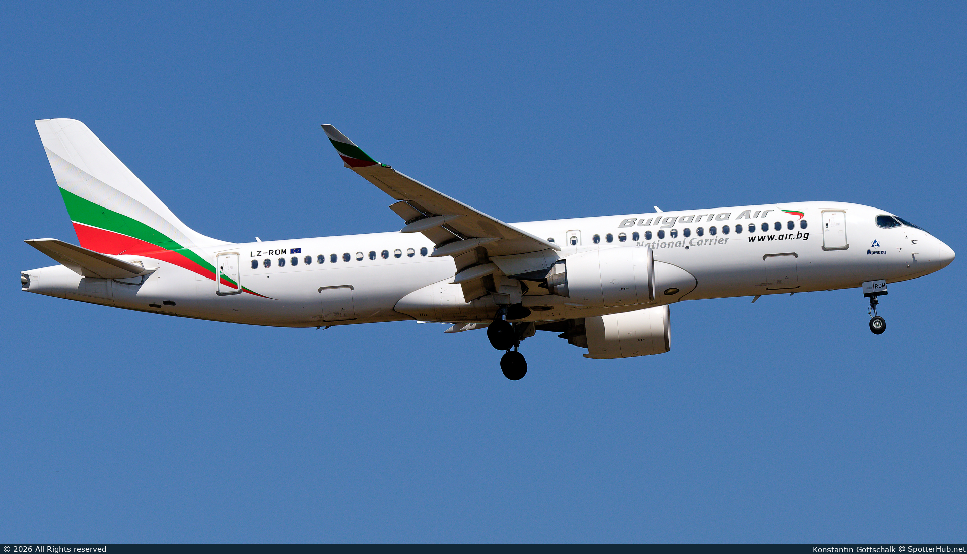 Photo of LZ-ROM - Airbus A220-300 operated by Bulgaria Air