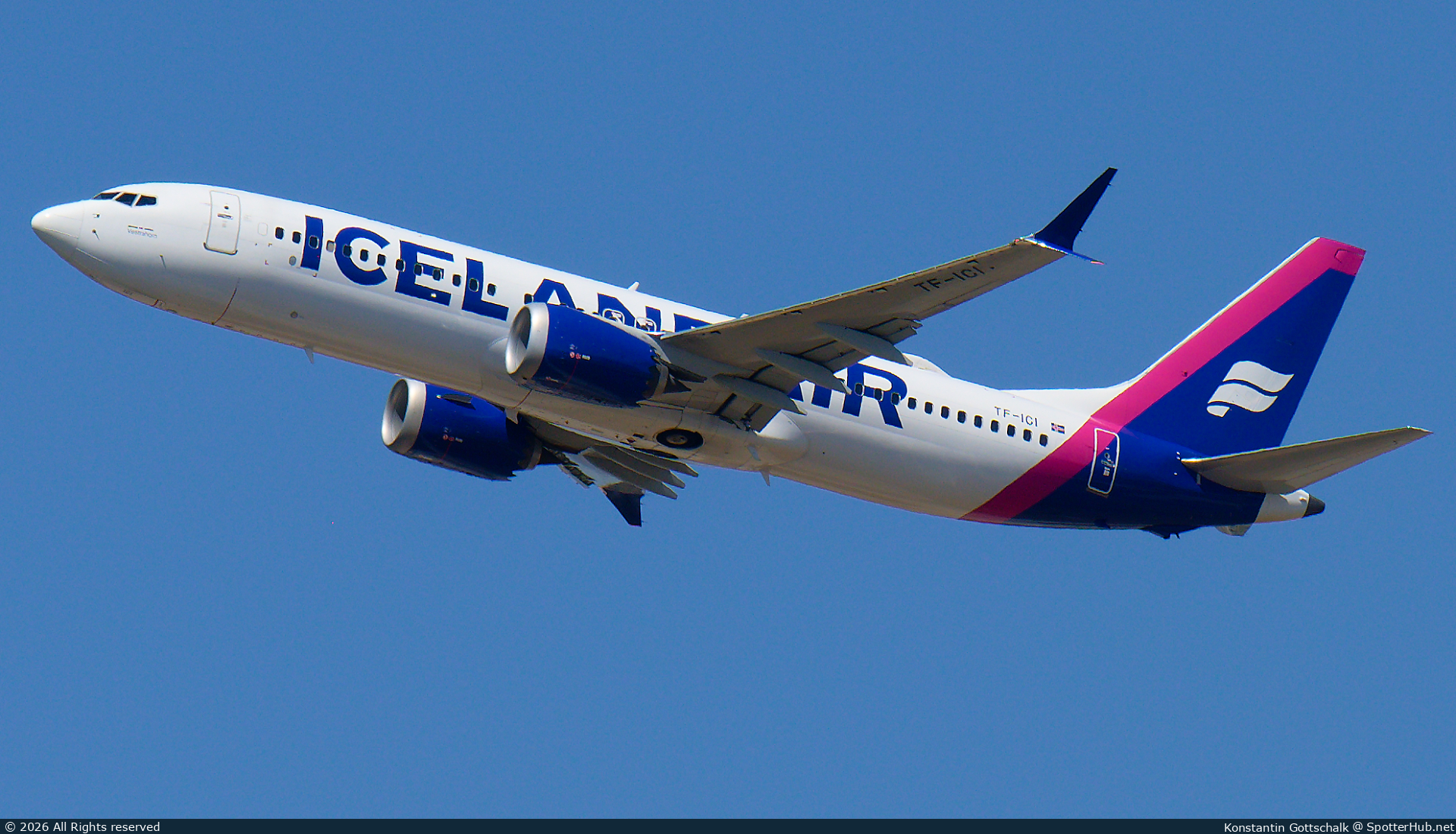 Photo of TF-ICI - Boeing 737 MAX 8 operated by Icelandair