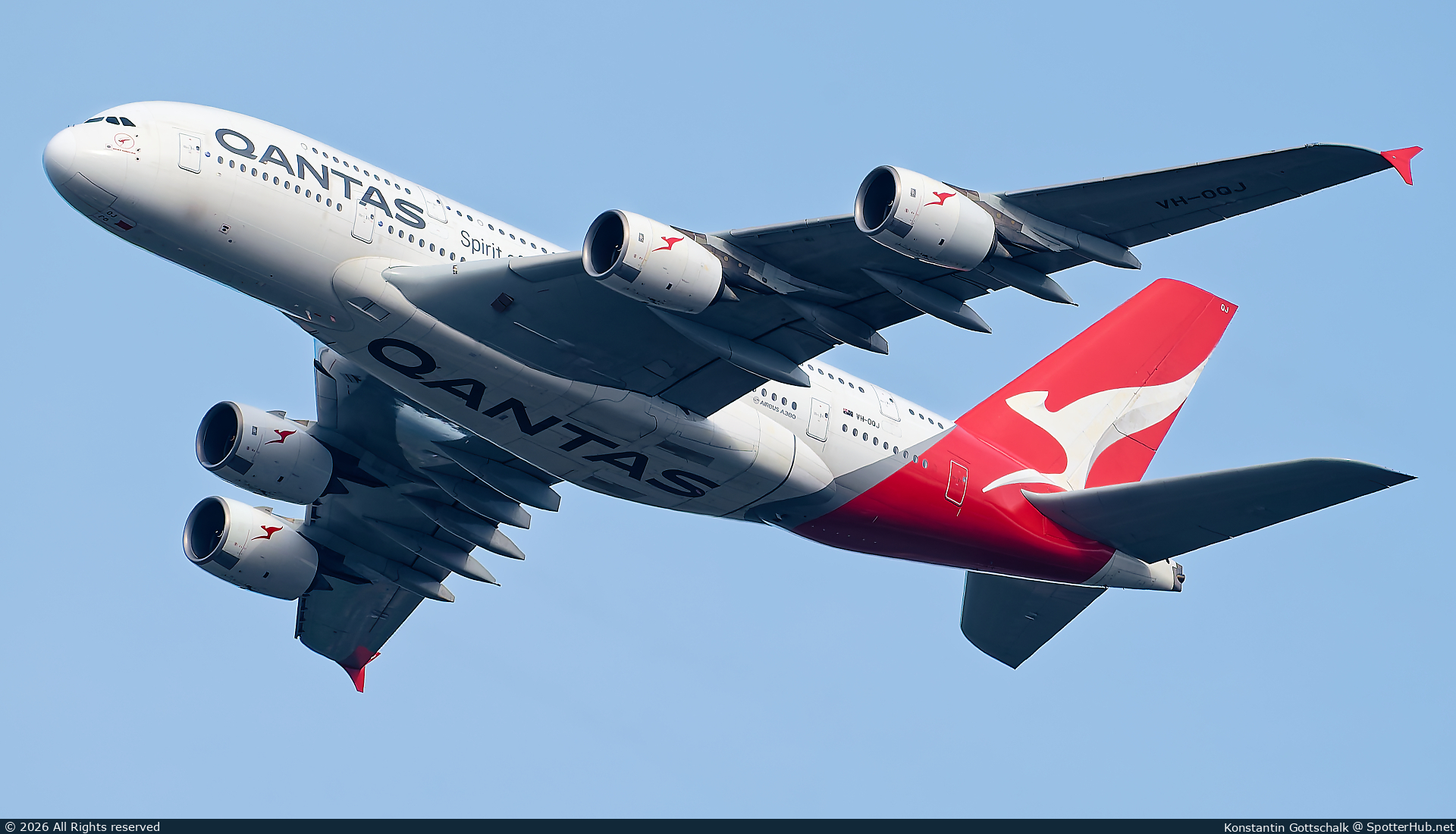 Photo of VH-OQJ - Airbus A380-842 operated by Qantas