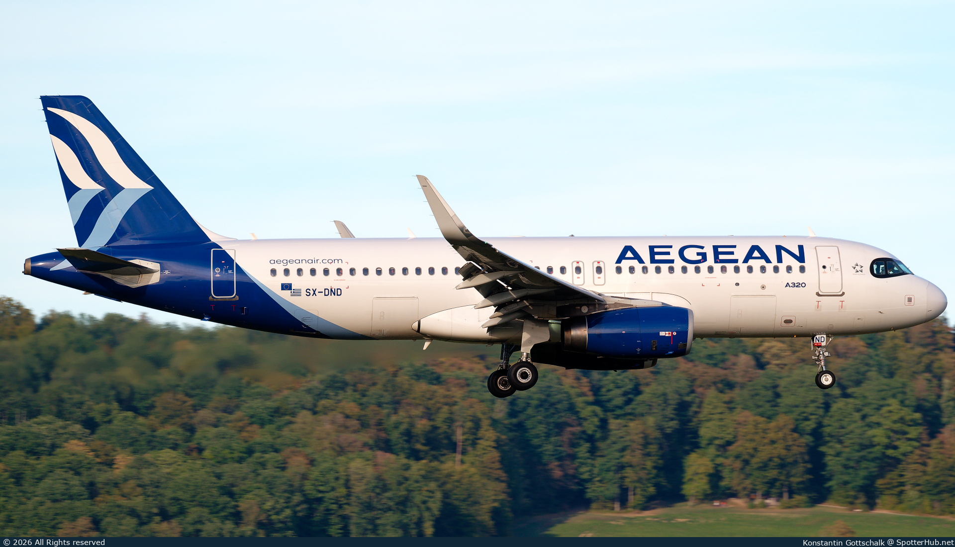 Photo of SX-DND - Airbus A320-232 operated by Aegean Airlines