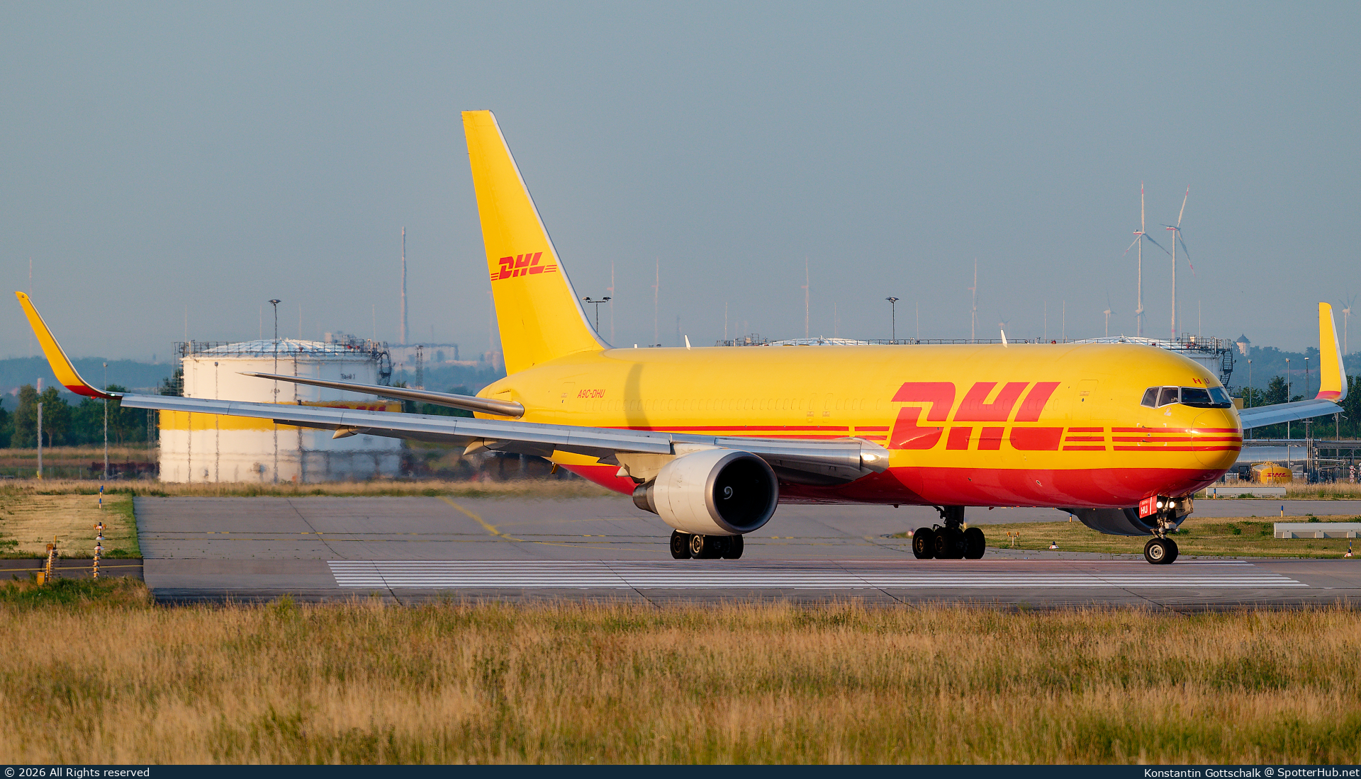 Photo of A9C-DHU - Boeing 767-323(ER)(BCF) operated by DHL International Aviation