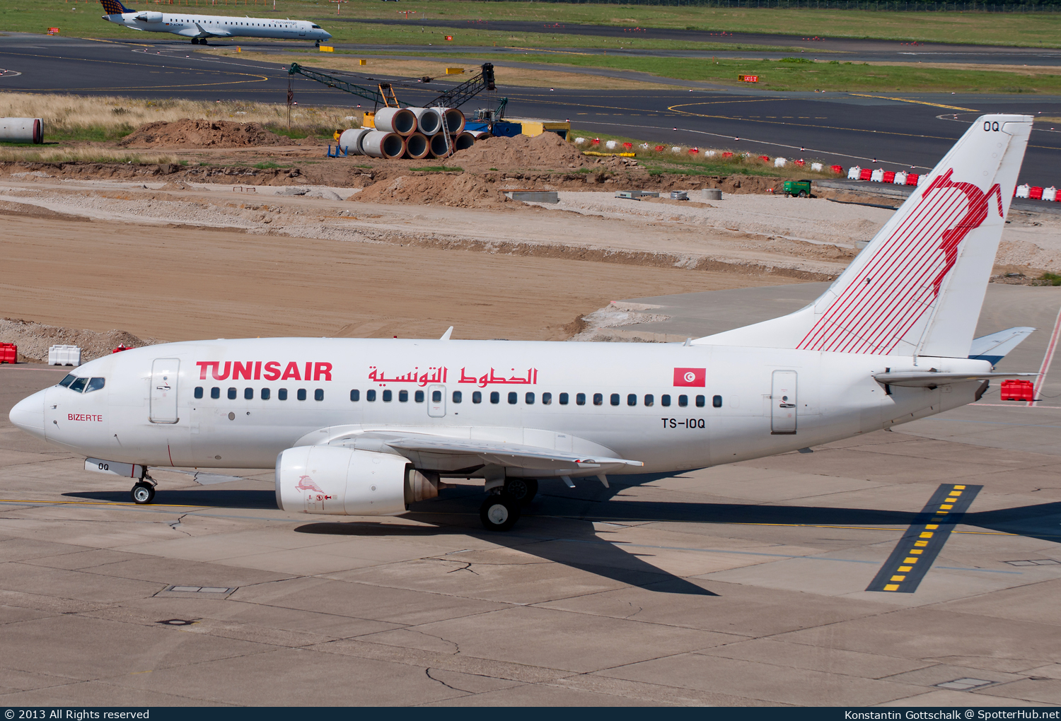 Photo of TS-IOQ - Boeing 737-6H3 operated by Tunisair