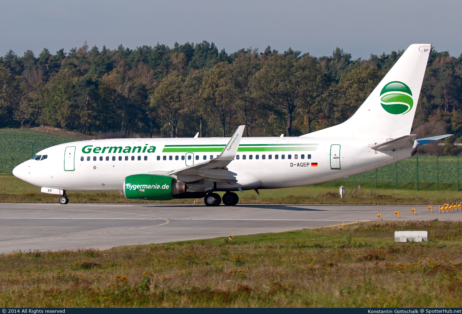 Photo of D-AGEP - Boeing 737-75B operated by Germania