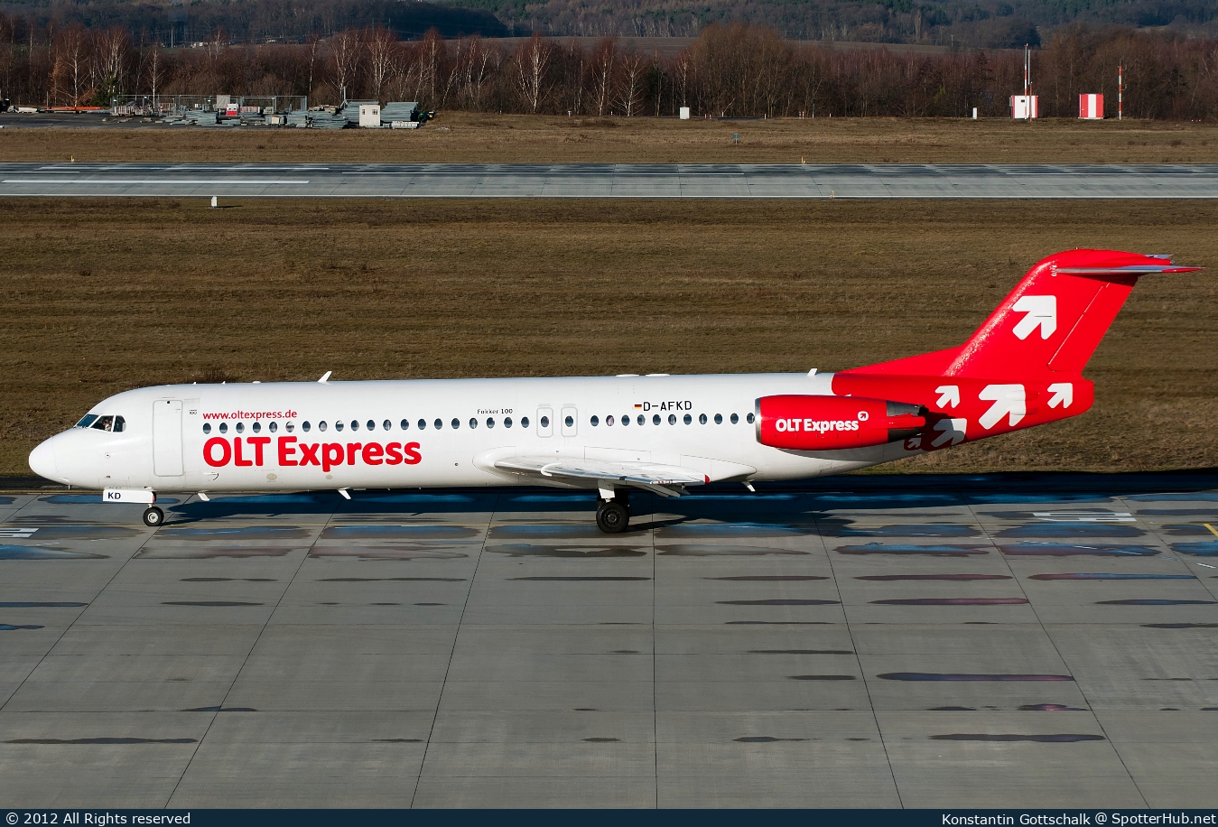 Photo of D-AFKD - Fokker 100 operated by OLT Express