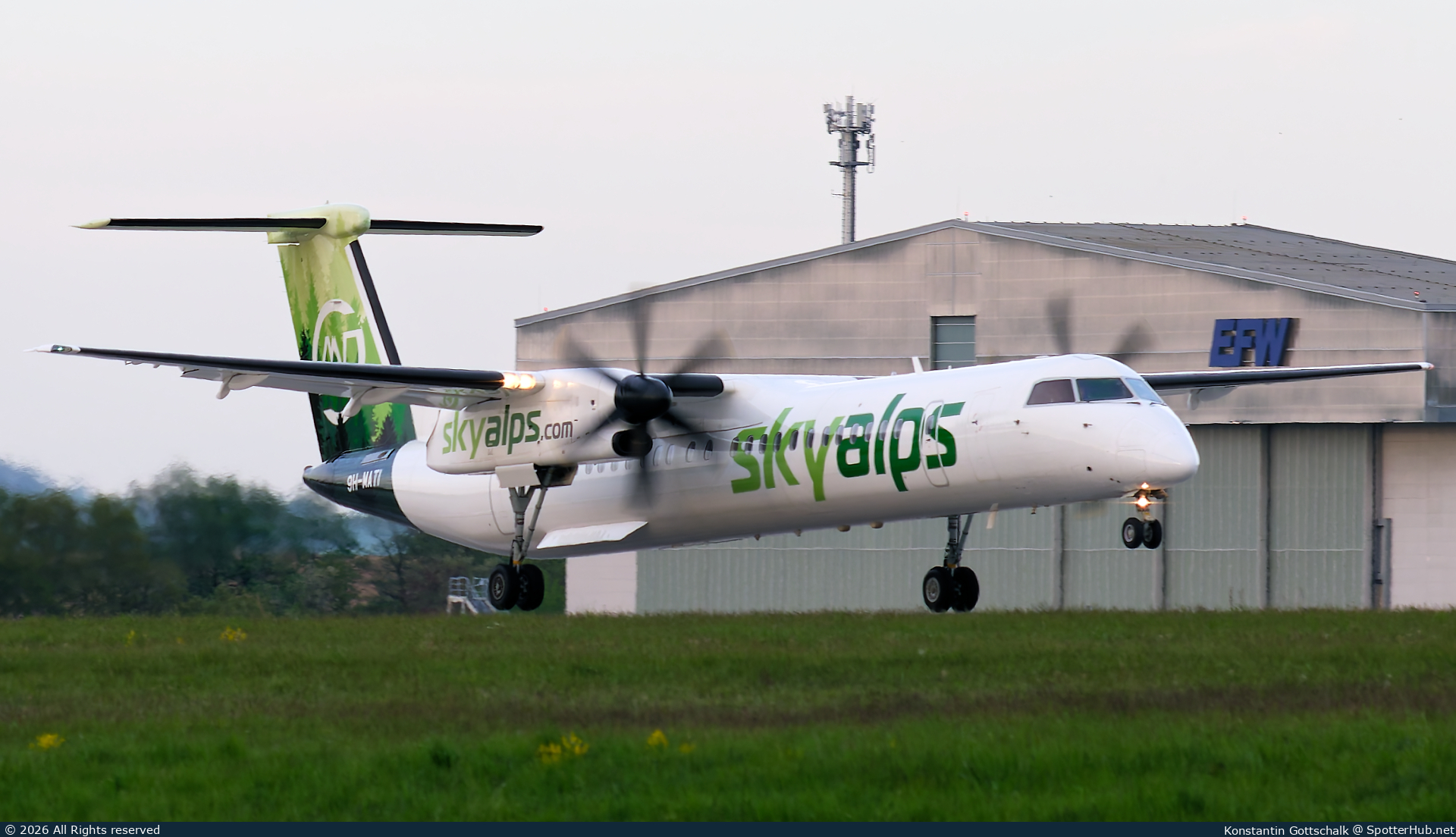 Photo of 9H-MATI - Bombardier DHC-8-402 Dash 8 Q400 operated by SkyAlps