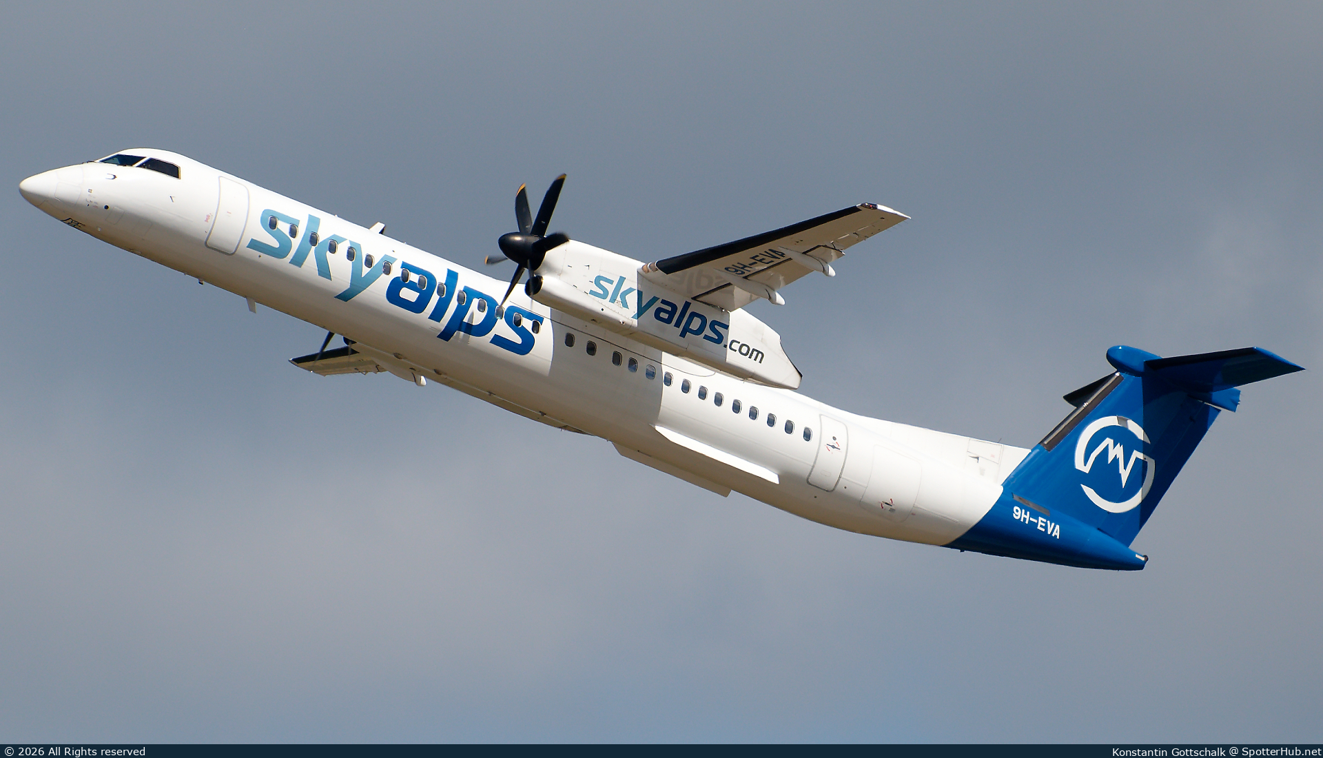 Photo of 9H-EVA - Bombardier DHC-8-402 Dash 8 Q400 operated by SkyAlps
