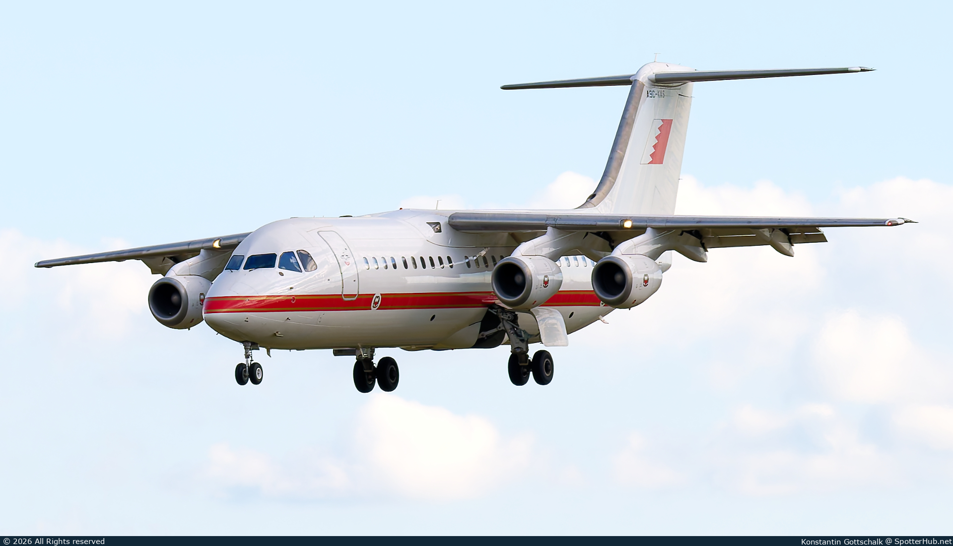 Photo of A9C-KAS - British Aerospace Avro RJ100 operated by Bahrain Royal Flight